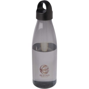 Bergen 800 ml recycled plastic water bottle, Solid black (Water bottles)