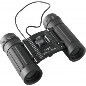 Aluminium binoculars Tobey, black (Binoculars, telescope, compass)