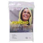 Bio-degradable PE poncho, neutral (8281-21)