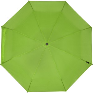 Birgit 21'' foldable windproof recycled PET umbrella, Lime g (Umbrellas)