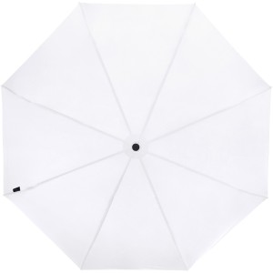 Birgit 21'' foldable windproof recycled PET umbrella, White (Foldable umbrellas)