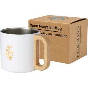 Bjorn 360 ml RCS certified recycled stainless steel mug with (Mugs)