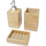 Hedon 3-piece bamboo bathroom set, Natural