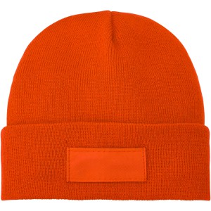 Boreas beanie with patch, orange (Hats)