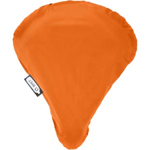 Jesse recycled PET waterproof bicycle saddle cover, Orange (Bycicle items)