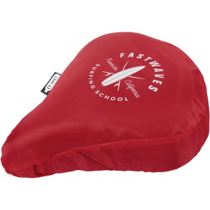 Jesse recycled PET waterproof bicycle saddle cover, Red (Bycicle items)