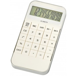 Mobile phone shaped ten digit calculator, white (Calculators)