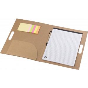 Cardboard memo folder Charlie, brown (Notebooks)