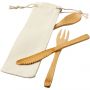 Celuk bamboo cutlery set, Natural