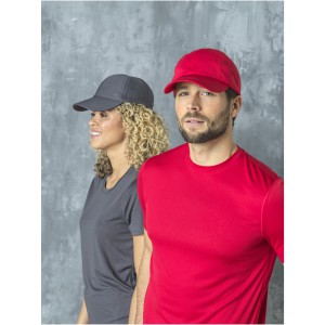 Cerus 6 panel cool fit cap, Solid black (Hats)