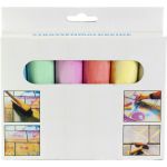 Chalk in six different colours., custom/multicolor (2797-09CD)