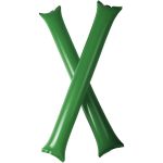 Cheer 2-piece inflatable cheering sticks, Green (10250606)