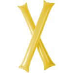 Cheer 2-piece inflatable cheering sticks, Yellow (10250607)