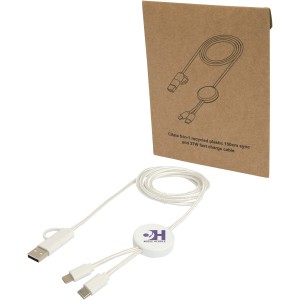 Citala 5-in-1 recycled plastic 150 cm data sync and 27W fast (Eletronics cables, adapters)