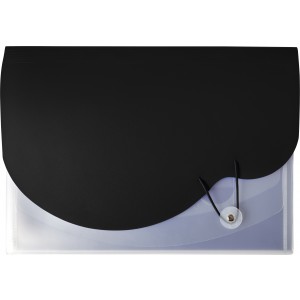 A4 Plastic expanding document folder, black (Clipboards, folders)