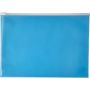 A4 Transparent PVC document folder, blue