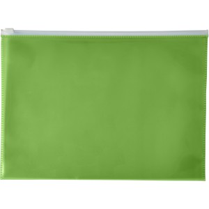 A4 Transparent PVC document folder, green (Clipboards, folders)