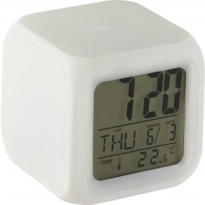 HIPS alarm clock Leona, white (Clocks and watches)