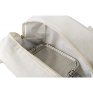 Cotton (280 gr/m2) cooler bag Alex, natural (Cooler bags)