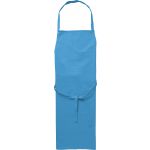 Cotton (180g/m2) apron, light blue (7600-18CD)