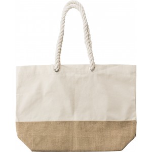 Cotton (280 g/m2) shopping bag Diego, khaki (Shopping bags)