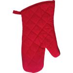 Cotton oven mittens, red (737254-08)