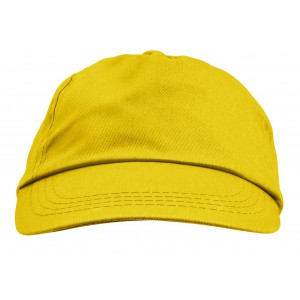 Cotton twill cap Lisa, yellow (Hats)