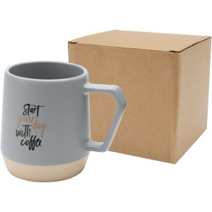 Dolce 300 ml ceramic mug with matt finish, Grey (Mugs)