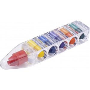 AS container with crayons Cheryl, custom/multicolor (Drawing set)