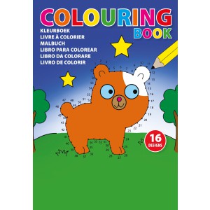 Cardboard colouring book Constanze, custom/multicolor (Drawing set)