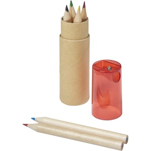 Kram 7-piece coloured pencil set, Red (Drawing set)