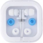 Earphones with two spare sets of buds, white (2289-02)