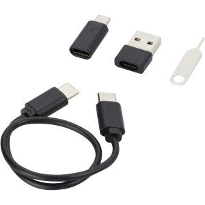 Savvy recycled plastic modular charging cable with phone hol (Eletronics cables, adapters)