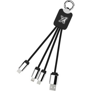 SCX.design C15 quatro light-up cable, Solid black, White (Eletronics cables, adapters)