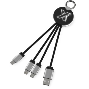 SCX.design C16 ring light-up cable, Solid black, White (Eletronics cables, adapters)