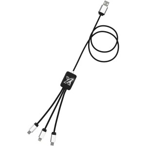 SCX.design C17 easy to use light-up cable, Solid black, White (Eletronics cables, adapters)