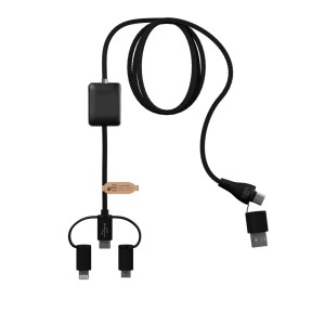 SCX.design C48 CarPlay 5-in-1 charging cable, Solid black (Eletronics cables, adapters)