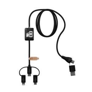 SCX.design C48 CarPlay 5-in-1 charging cable, Solid black (Eletronics cables, adapters)