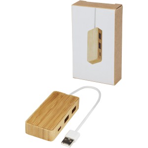 Tapas bamboo USB hub, Natural (Eletronics cables, adapters)