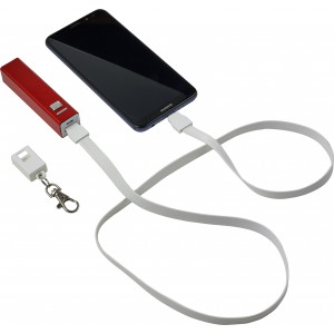 TPE 2-in-1 lanyard Marguerite, white (Eletronics cables, adapters)
