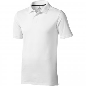 Calgary short sleeve men's polo, White