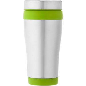 Elwood 470 ml insulated tumbler, Silver,Lime green (Glasses)