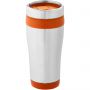 Elwood 470 ml insulated tumbler, Silver,Orange