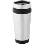 Elwood 470 ml insulated tumbler, Silver, solid black (10031001)