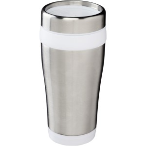 Elwood 470 ml insulated tumbler, Silver,White (Glasses)