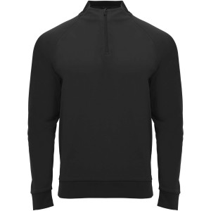 Epiro long sleeve unisex quarter zip sweatshirt, Solid black (Pullovers)