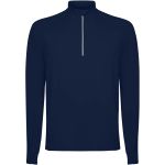 Estambul long sleeve men's half zip sweatshirt, Navy Blue (R10311R)