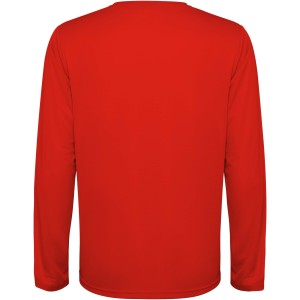 Estoril long sleeve kids t-shirt, Red (T-shirt, mixed fiber, synthetic)