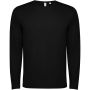 Estoril long sleeve kids t-shirt, Solid black