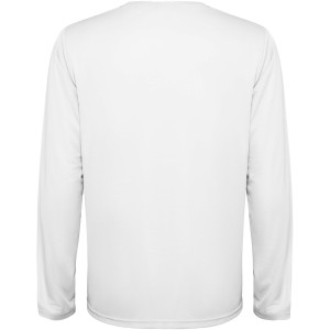 Estoril long sleeve kids t-shirt, White (T-shirt, mixed fiber, synthetic)